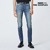 THE KOOPLES - Quần jeans nam cài nút Faded Slim Blue HJEA21008J-BLUE6