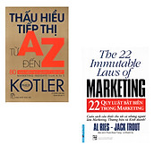 Combo sách Marketing Thấu Hiểu Tiếp Thị Từ A Đến Z, 22 Quy Luật Bất Biến Trong Marketing.