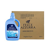 Thùng nước xả vải hương nước hoa cổ điển Ý Felce Azzurra cao cấp 3L x 4 chai