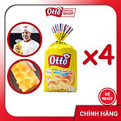 CHÍNH HÃNG Combo 4 Bịch Bánh mì Hoa Cúc Otto - Otto Brioche Tressée 300g
