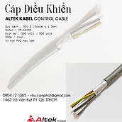 Cáp điều khiển (Altek Kabel) 5 G 1.5mm (CT-10155)