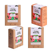 COMBO 4kg - Gạo Hữu Cơ Trắng Nàng Hương - Nàng MEKONG - 100% Organic