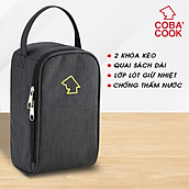 Túi đựng hộp cơm logo COBA COOK 3 hộp dung tích 370 và 400 ml Giấy bạc giữ