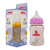 Bình sữa Nhựa PPSU PLUS Berex cổ rộng, chống đầy hơi cho bé từ (180ml)- không Quai màu ngẫu nhiền