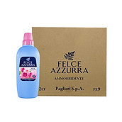 Thùng nước xả vải hương nước hoa Ý hoa hồng và hoa sen siêu mềm mượt Felce Azzurra 2L x 9
