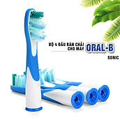 Bộ 4 Đầu Bàn Chải Đánh Răng điện SR12A.18A cho các dòng máy Braun Oral B Sonic, Sonic Complete và Sonic Vitaliy
