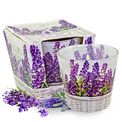 Ly nến thơm tinh dầu Bartek Lavender Basket 115g QT024459 - hoa oải hương (giao mẫu ngẫu nhiên)