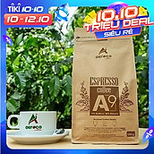Cà phê AEROCO nguyên chất 100% rang mộc hậu vị ngọt thơm quyến rũ, CF hạt rang A9 gói 500g pha máy