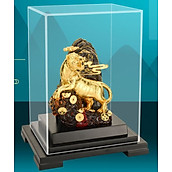 Tượng hổ dát vàng 24kMT Gold Art- Hàng chính hãng, trang trí nhà cửa