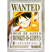 Poster One Piece Ace Mới Nhất, Poster Lệnh Truy Nã Portgas D. Ace (Hình dán tường tiện lợi, Chất lượng Full HD)