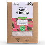 Gạo Hữu Cơ - TRẮNG Nàng Hương 1kg - Nàng MEKONG - 100% Organic