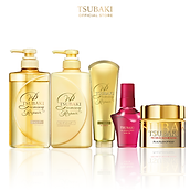 Bộ 5 sản phẩm Tsubaki Phục hồi ngăn rụng tóc chuyên sâu (Gội Xả 490ml chai + Kem Xả 180g + Mặt nạ tóc 180g + Dầu dưỡng 50ml)