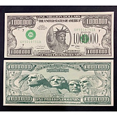 Tiền kỷ niệm 1 Triệu USD Mỹ cực đẹp, hình núi Rushmore có chân dung 4 tổng thống Hoa Kỳ