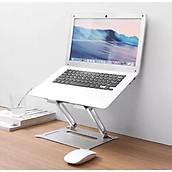 Giá đỡ Laptop Ipad Macbook làm từ hợp kim nhôm cao cấp hỗ trợ tản nhiệt giảm mỏi cổ tặng kèm túi đựng phụ kiện BaoAn hàng chính hãng