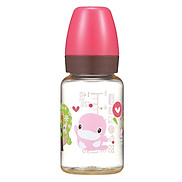 Bình Sữa Nhựa PES Cổ Thường Kuku KU5850A 140ml - Hồng