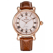 Đồng Hồ Nam Automatic Dây Da Bestdon BD7736G 42mm - Nâu Viền Đồng