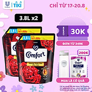 Combo 2 Túi Nước xả làm mềm vải Comfort Hương Nước Hoa Thiên Nhiên Jennie