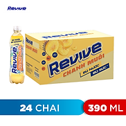 Thùng 24 Chai Nước Giải Khát Revive Chanh Muối 390ml Chai