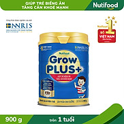 Sữa Nutifood Grow Plus+ Xanh 900 gr Sữa cho trẻ từ 12 tháng bị thiếu cân