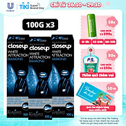 Combo 3 Kem đánh răng dạng GEL Close up Trắng răng Diamond Attraction 100g