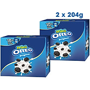 Combo 2 Hộp Bánh Quy OREO Mini Vị Vani 2x204g