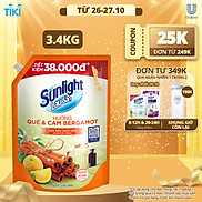 Nước lau sàn Sunlight Tinh dầu thảo mộc Ngăn côn trùng Hương Quế & Cam