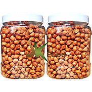 1KG ĐẬU PHỘNG RANG TỎI ỚT THƠM NGON  2 HŨ 500G