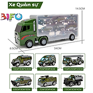 Đồ chơi xe container vận chuyển 6in1 xe ô tô tải đồ chơi hợp kim cứu hỏa