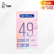 Bao cao su Shell Close Fit - Size 49mm, siêu mỏng, kéo dài thời gian