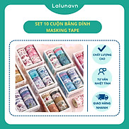 Set 10 Cuộn Băng Dính Masking Tape