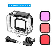 Vỏ không thấm nước 45m cho GoPro Hero 11 10 9 Đen Lặn Đen bảo vệ hành động