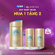 Mua 1 Tặng 2 Kem chống nắng dưỡng da dạng sữa bảo vệ hoàn hảo Anessa Gold