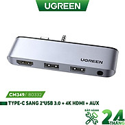 Bộ chuyển đổi đa năng UGREEN 80332 Type-C sang HDMI, Hub USB 3.0