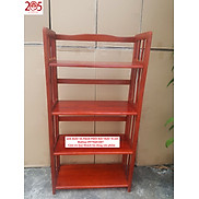 KỆ SÁCH 4 TẦNG 60cm TC205 - gỗ cao su 100% - MUA TẠI TC205 CHỈ CÓ LỜI TO