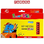 Hộp 24 Bút Màu Sáp Dino - Smartkids CR03