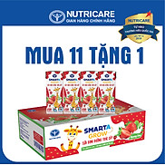 Mua 11 lốc tặng 1 Sữa nước Nutricare Smarta Grow vị dâu 180ml