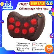 Gối massage đa năng CTFAST 016 Máy mát xa toàn thân nhiệt hồng ngoại 3D mô