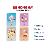 Tập Vở Sinh Viên Hồng Hà 4 ô ly 200 trang 80gsm South Star Cupcake