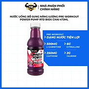 Nước Uống Bổ Sung Năng Lượng Pre-Workout Power Pump RTD BioX Chai 473ml