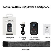 Điều khiển từ xa Bluetooth của Telesin 80M cho GoPro Hero 11 10 9 8 Max