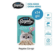 Combo 24 gói thức ăn ướt cho mèo Regalos Thái Lan vị cá ngừ