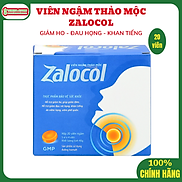 Viên ngậm thảo mộc Zalocol hỗ trợ giảm ho, giảm đờm hộp 5 vỉ x 4 viên