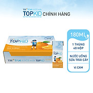 Thùng 48 hộp sữa trái cây TOPKID hương cam tự nhiên TH True Juice Milk