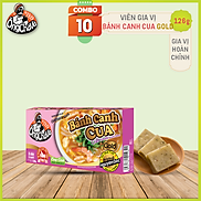 Combo 10 Hộp Viên Gia Vị BÁNH CANH CUA Gold Ông Chà Và 126g