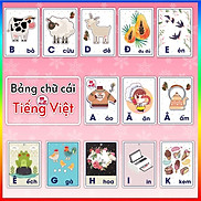 Thẻ học Bảng chữ cái Tiếng Việt, bộ flashcard 29 chữ cái Tiếng Việt