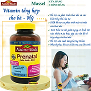 Vitamin cho bà bầu Prenatal Folic Acid+ DHA Nature Made giàu dinh dưỡng