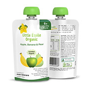 Thực phẩm ăn dặm hữu cơ Little Étoile Organic vị táo, chuối và lê