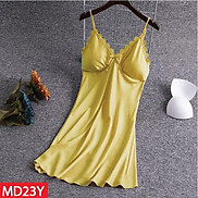 Đầm Ngủ HISEXY Lụa Satin Phối Ren Kèm Mút Ngực MD23