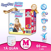 Tã bỉm quần Dry-Pro siêu thấm hút nhập khẩu Malaysia size M60 7kg - 12kg -