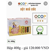 BỘT NGŨ CỐC 400G LƯỢNG ĐƯỜNG THẤP HỮU CƠ TỰ NHIÊN